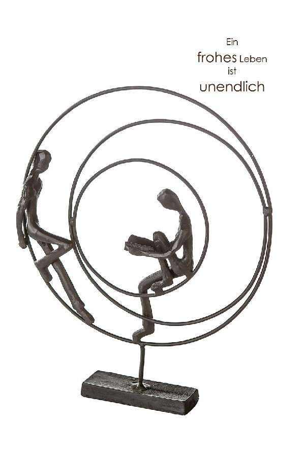 sculptuur rond, En vrolijk leven is oneindig „Circles“