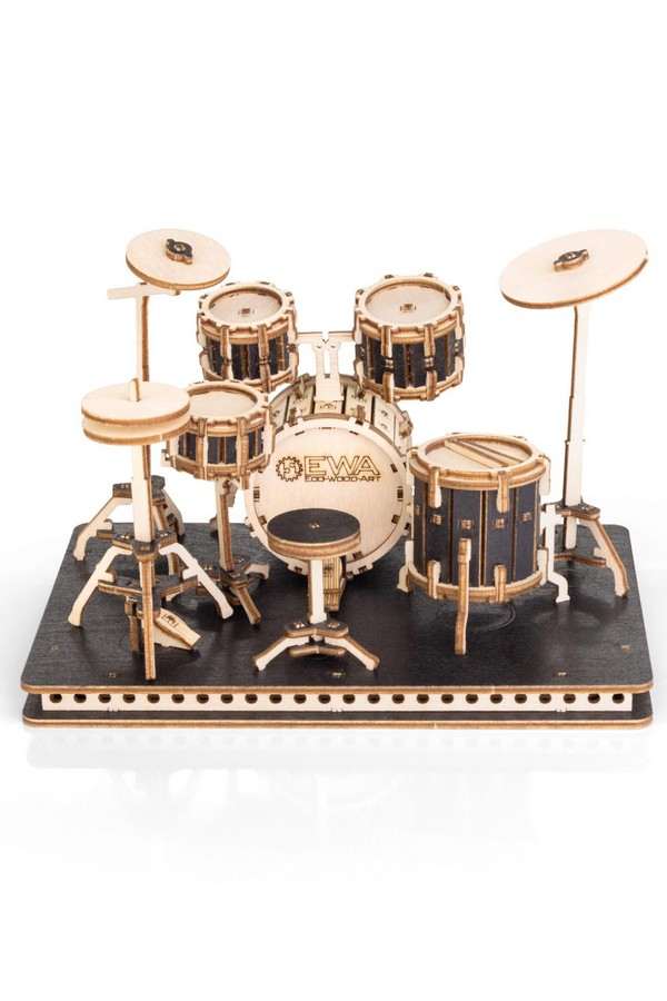 3D Houten Puzzel, Drums, drumstel DIY - Image 3