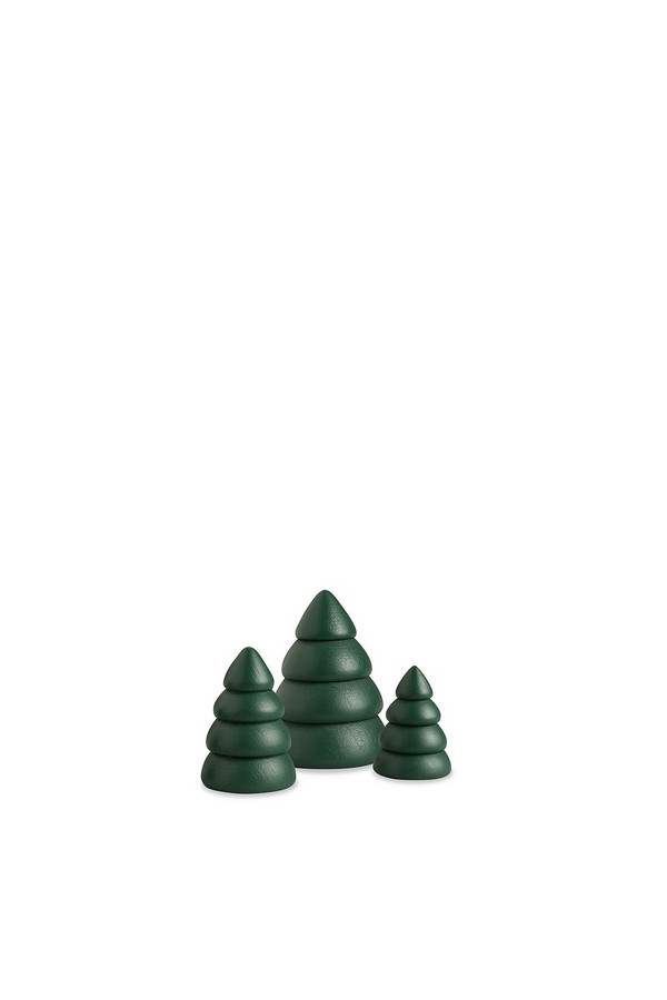 Miniatuurboomset 1: groene bomen, 3-delig