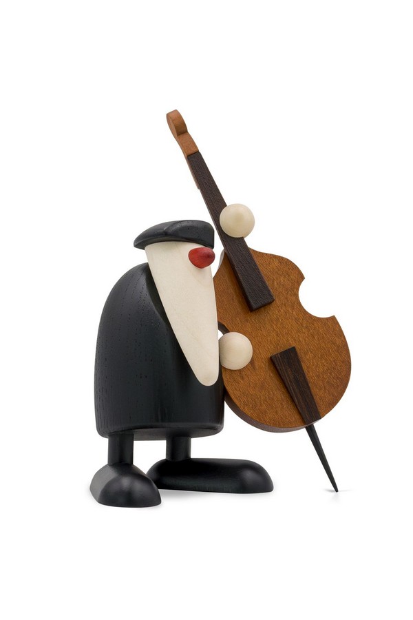 De heer Schmidt op de contrabas