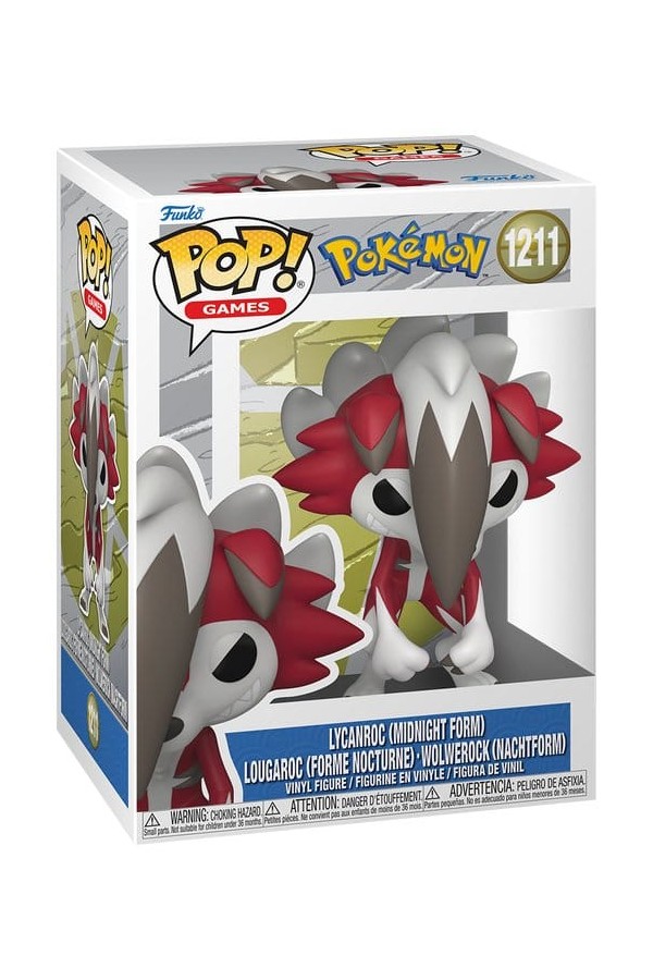 Pokémon POP! Games Vinyl Figure Lycanroc(Midnight) 9 cm